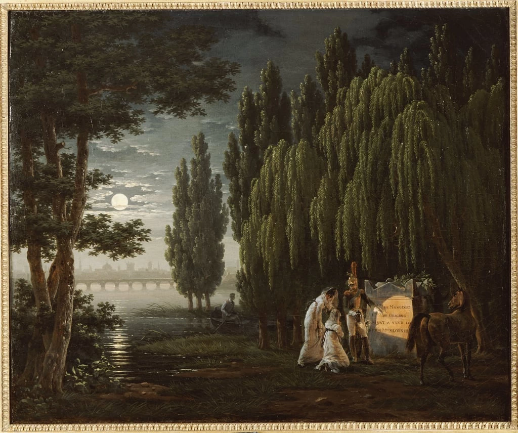  Émile Jean Horace Vernet-203-Alla tomba del colonnello Monginot  